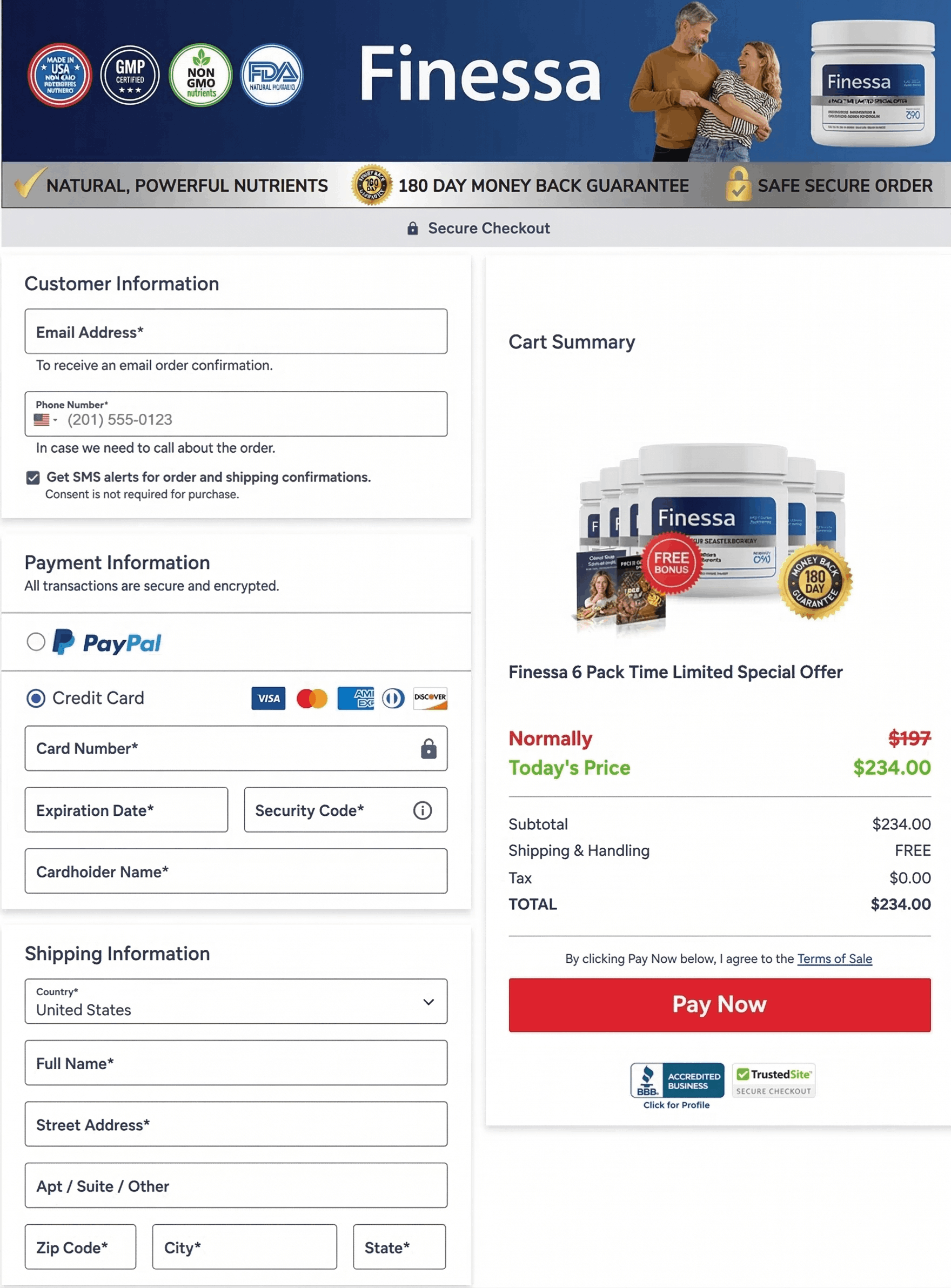 Finessa-order-page